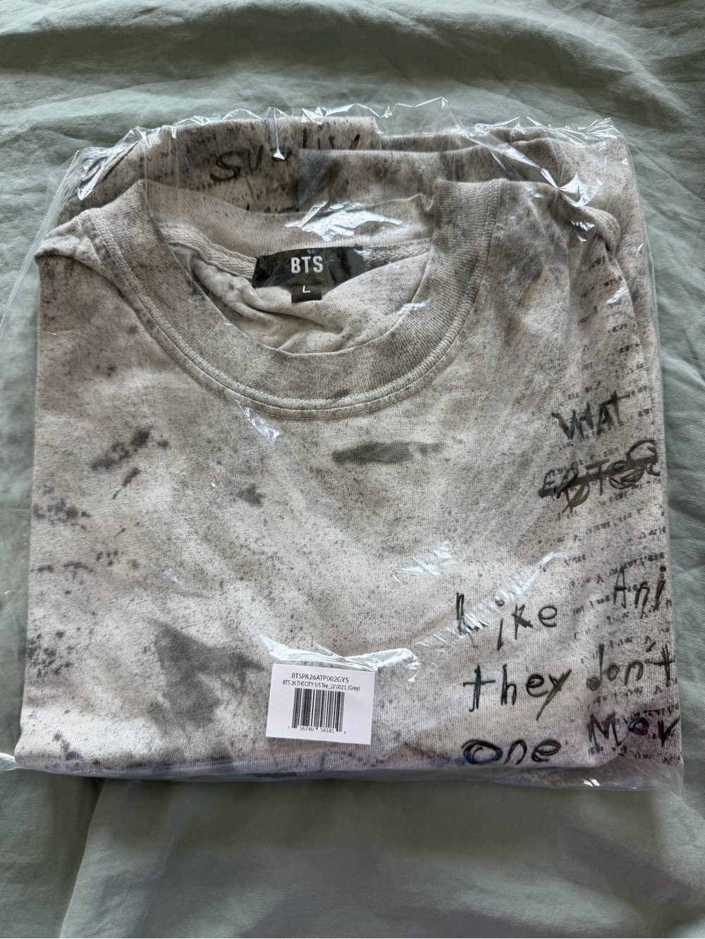 BTS Size Large Arirang Pop Up US Las Vegas Exclusive S/S T-Shirt New With Tags